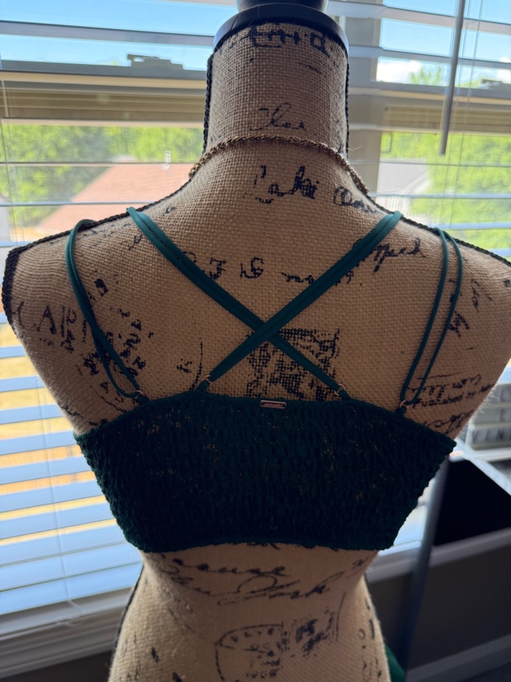 PINK Victoria's Secret Teal Lace Longline Bralette - Picture 4 of 5